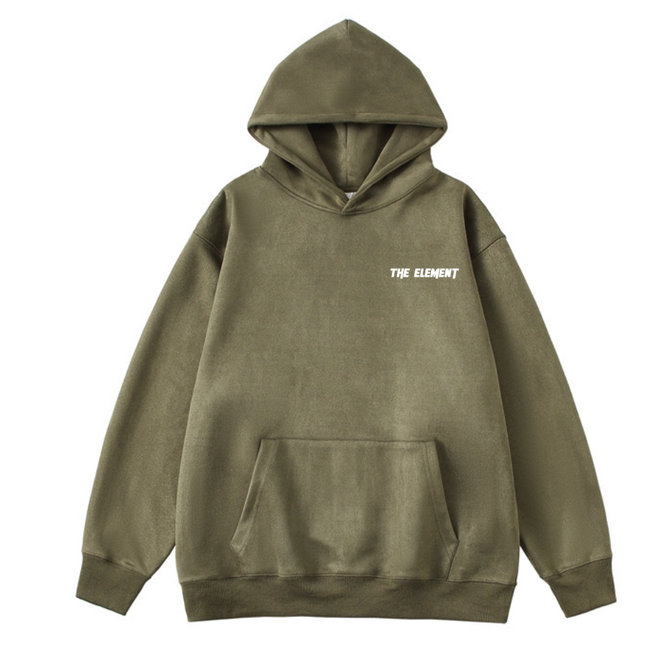 0- Suede Hoodie