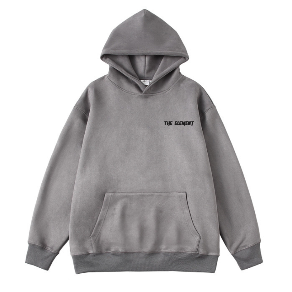 0- Suede Hoodie